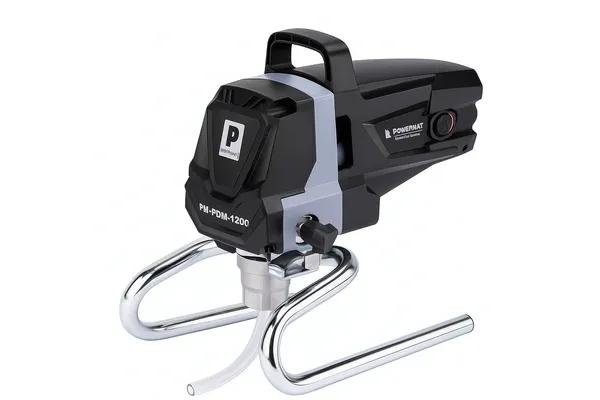 Beorio dažymo aparatas Powermat PM-PDM-1200 PM0667 su purškimo žarna – 1200W profesionalus dažymo įrankis