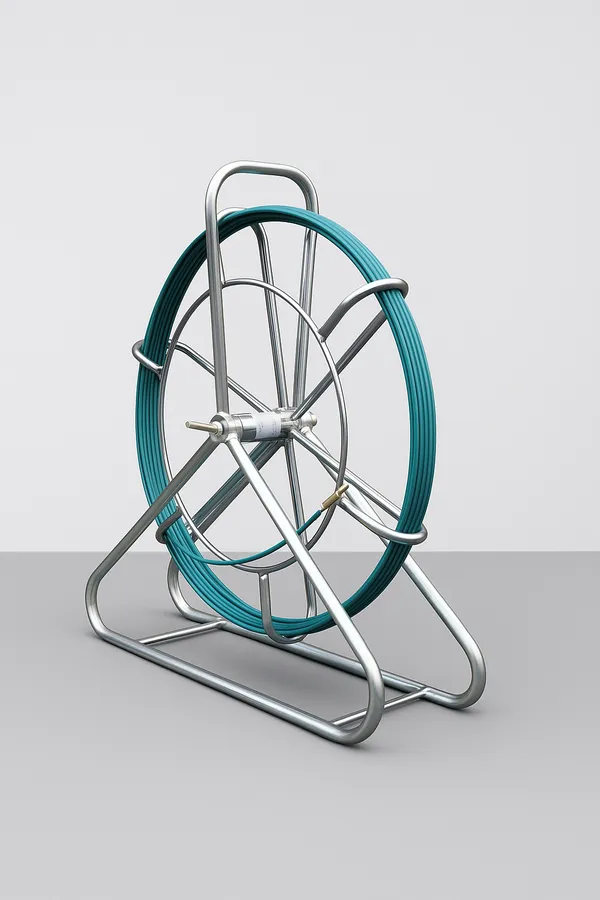 Bagela stiklo pluošto kabelių pratraukėjas su metaliniu rėmu