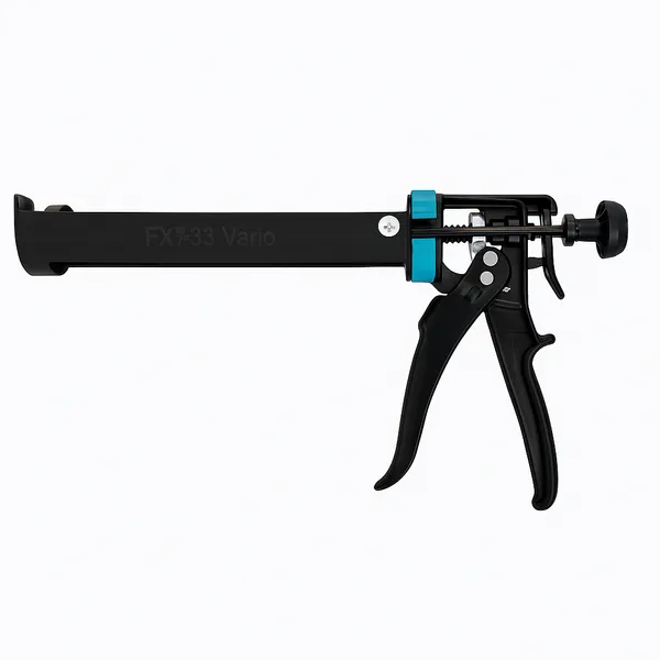 Dvikomponenčių klijų pistoletas FX7-33 Vario su ergonomiška rankena, skirtas profesionaliam naudojimui