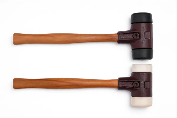 Simplex 60 plaktukas su guma/guma arba guma/superplastiko galvutėmis – profesionalus įrankis su medine rankena